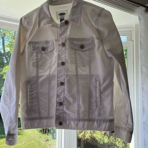 White denim jacket